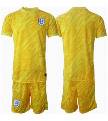 England Målmand Udebanesæt Børn EM 2024 Kort ærmer (+ korte bukser)